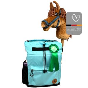 LÓ Hobby Horse Steckenpferd Rucksack aruba-blue-hell