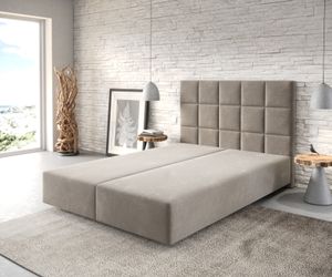 DELIFE Boxspringgestell Dream-Fine 140x200 cm Mikrofaser Beige