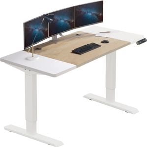 Hilodesk 160cm Elektryczne Biurko stojące z regulowaną wysokością, biurko stojące do domowego biura, biurka komputerowego, Biały Hilodesk 160cm Elektryczne Biurko stojące z regulowaną wysokością, biurko stojące do domowego biura, biurka komputerowego, Biały