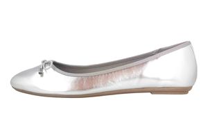 Fitters Footwear Claudia Ballerinas in Übergrößen Silber 2.514361 Silver Metallic große Damenschuhe, Größe:45