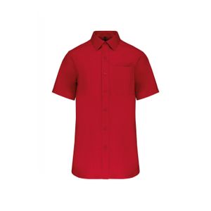 Kariban Herren Popelinehemd Kurzarm K543 classic red XS