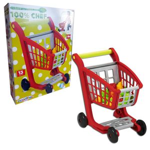 Ecoiffier Einkaufswagen mit Spielobst und Spielgemüse