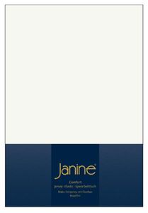 Janine Design Elastic-Jersey Spannbetttuch (für Box-Spring Betten) TOPPER 5001 Farbe ecru Größe 200x200 cm