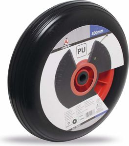 BGS-80655 I PolyurethanRad für Schubkarre, schwarz, 400 mm