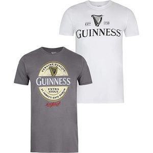 Guinness - pánské tričko (2-pack) TV1312 (S) (Bílá/šedá)