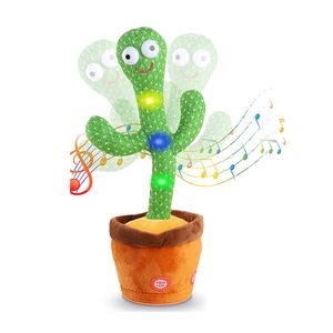 Sprechender Kaktus Plüsch-Spielzeug, 120 Englische Lieder, Kann Reden, Werde Aufnehmen Interaktives Spielzeug -A
