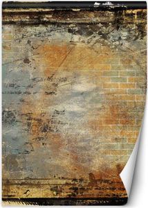 Vlies fototapete Abstrakter Grunge 150x210 cm Feeby Gelb inkl. Kleber einfache Montage