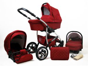 Kinderwagen 3in1 2in1 Set Isofix Buggy Kombikinderwagen Q-Step by SaintBaby Chili 3in1 mit Babyschale