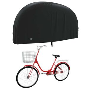 vidaXL Fahrrad-Abdeckung Schwarz 200x70x110 cm 190T Oxford