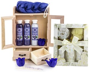 BRUBAKER Cosmetics Bade- und Pflegeset Blueberry & Vanilla Rose Minze 15-teilig
