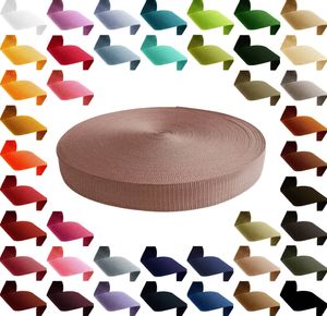 50m PP Gurtband 50mm extrem robust Polypropylen Tragband Farbwahl über 40 Farben, Gurtband:221 mauve