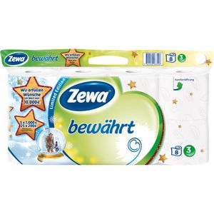 Zewa Toilettenpapier bewährt 150 Blatt 3lagig 8er Pack
