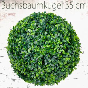 Deko Buchsbaum 35 cm Künstlich Buchsbaumkugel Kugel Künstliche Pflanzen Pflanze Buchskugel Kunstpflanze Buchskugel Decovego