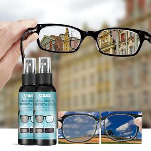 2* 100 ml Brillen Antibeschlag Spray, Lens Scratch Removal Spray, Eyeglass Windshield Glass Repair Liquid