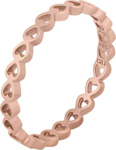 cai Ring 925/- Sterling Silber rosévergoldet Herz Stacking cai Ring 925/- Sterling Silber rosévergoldet Herz Stacking