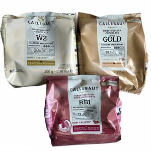 Schokoladenset 3 x 400 g (Ruby, Weiß und Gold) Callebaut