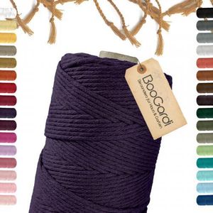 Makramee Garn · Brombeere 3mm x 200m · 3mm oder 5mm · viele Farben · Baumwollkordel · Baumwollgarn · DIY Bastelkordel · Kordelband