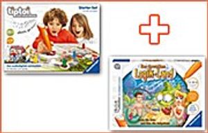 tiptoi® Paket: Starter-Set "Englisch-Detektive" (mit Stift) + Spiel "Logikland"
