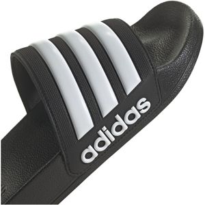 Adidas Damen Herren Badeschuhe Badelatschen Poolsandalen Adilette Shower, Farbe:Schwarz, Artikel:-5922 black / white, Schuhgröße:EUR 38