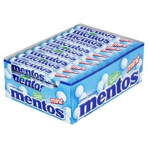 Mentos Kaudragees Mint Thekendisplay frischer Geschmack 38g 40er Pack