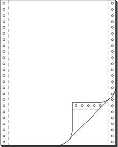 SIGEL 91200 DIN-Computerpapier / Endlospapier, 2fach, 12"x240 mm (A4 hoch),  Selbst-Durchschreibend, blanko, 1000 Sätze
