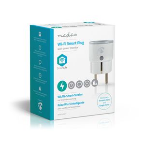 Nedis Smartlife Smart Stecker | WLAN | Leistungsmesser | 2500 W | Schutzkontakt / Typ F (CEE 7/7) | -10 - 40 °C | Android™ / IOS | Weiss NE550671326