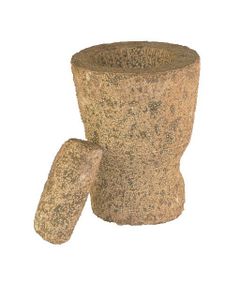 Mörsertopf -groß- mit Stößel aus Granit