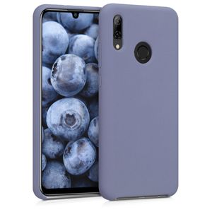 kwmobile Hülle kompatibel mit Huawei P Smart (2019) Hülle - Silikon Handy Case - Handyhülle weiche Oberfläche - kabelloses Laden - Lavendelgrau