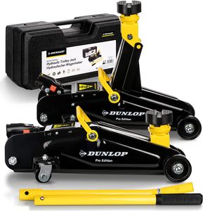 Dunlop Wagenheber Rangierwagenheber Transportbox und Gummiauflage 2t hydraulisch