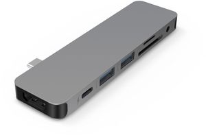 Hyper Drive Solo Für Macbook Pc Und Usb-c-geräte Zentrum Schwarz  Schwarz One Size