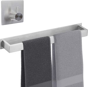 Smartpeas Baumarkt Badetuchhalter/Bad Handtuchhalter Ohne Bohren  Selbstklebende Handtuchstange, Chrome Matt Handtuchstange Chrome