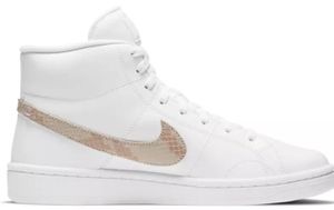 Nike Wmns Nike Court Royale 2 Mid - white/particle beige-black, Größe:7.5