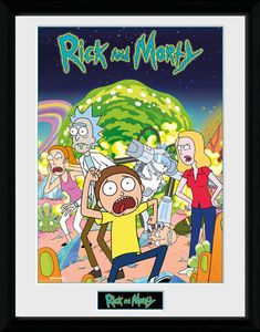 poster im Rahmen Rick and Morty Compilation 30 x 40 cm