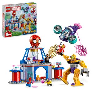 LEGO Marvel Spidey und seine Super-Freunde Das Hauptquartier von Spideys Team, Spider-Man-Spielzeug mit Fahrzeug und Mech, Geschenk für Jungs und Mädchen ab 4 Jahren, die Fans der TV-Serie sind 10794