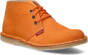 NAGABA Boots Herren Lederschuhe mit Leder-Einlegesohle, Orange, 45