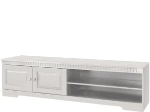 Cubrix | TV-Möbel mit 2 Türen und 1 Einlegeboden in Kiefer weiß