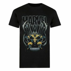 Marvel - T-Shirt für Herren TV217 (L) (Schwarz/Grau/Gold)