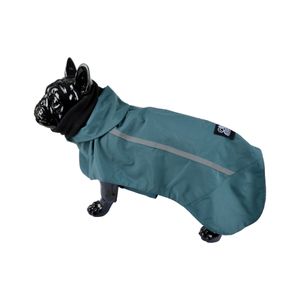Hunde Regenjacke Winterjacke Hundemantel Hundebekleidung Fleece Jacke petrol, Größe:S