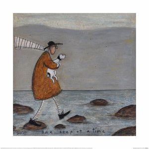 Sam Toft - Fototapeta "One Step At A Time" PM3507 (40 cm x 40 cm) (sivá/hnedá)