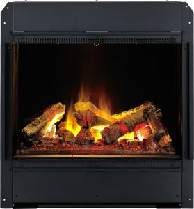 Dimplex Engine 56-600 Opti-myst 3D Elektroeinsatz: Kieswanne mit schwarzen Steinen - Schwarz, pulverbeschichtet