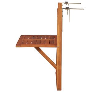 vidaXL Balkonový závěsný stolek 64,5x44x80 cm z masivního dřeva akácie
