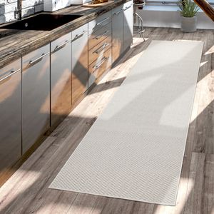 Teppich Für Outdoor Küchenteppich Balkon Terrasse Unifarbenes Design Modern Größe 80x250 cm