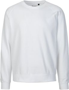Neutrální Unisex mikina Bio Raglan Sweater O63001 Weiß White XL