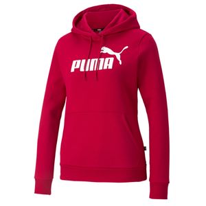 Puma Kapuzenpullover Damen mit Kägurutaschen, Farbe:Rot, Damen Größen:S