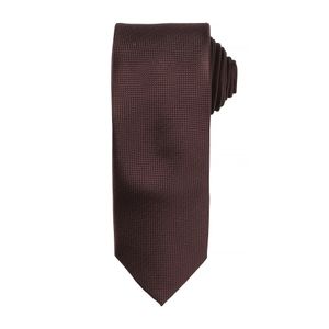 Pánská kravata s jemným vaflovým vzorem (2 ks/balení) RW6942 (jedna velikost) (hnědá)