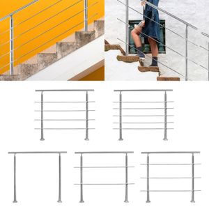 Hengda Gelaender Treppengelaender 0-5 Querstaebe Edelstahl Handlauf Stabgelaender Pfosten