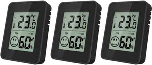 Miraval 3x Mini Hygrometer Schimmelwarner Temperatur Wetterstation