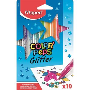 Maped Glitter Fibre Pens COLOR'PEPS 10ks kartónová krabica