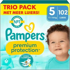 Pampers Premium Protection Windeln Trio Pack Größe 5 - 102 Stück - 11-16 KG