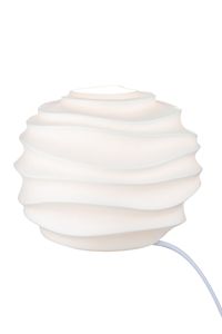 GILDE Lampe Wave - weiß - H. 20,5cm x D. 12cm